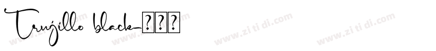 Trujillo black字体转换
